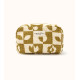 Petite trousse Gaya - Damier tobacco
