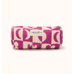 Trousse Opal - Damier fuchsia
