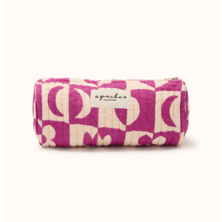 Trousse Opal - Damier fuchsia