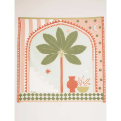Foulard Riad - Kaki peach