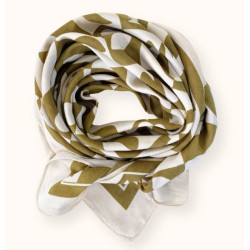 Big foulard Palika - Damier tobacco