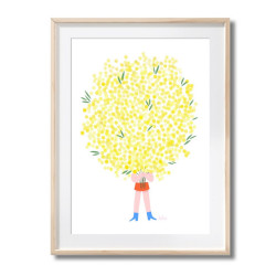 Affiche A4 - Le mimosa