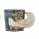 Tasse à expresso hezha oiseau bleu
