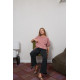 T-shirt d'allaitement Vintage p'allaite dusty pink - Taille L