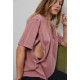 T-shirt d'allaitement Vintage p'allaite dusty pink - Taille L