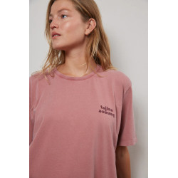 T-shirt d'allaitement Vintage p'allaite dusty pink - Taille L