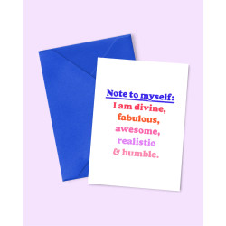 Carte Note to myself