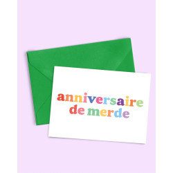 Carte Anniversaire de merde
