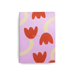 Carnet A5 - Tulipe rose