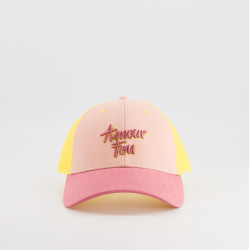 Casquette trucker Amour fou jaune - Adulte