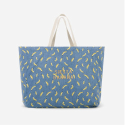 Cabas denim Siesta banana