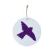 Médaillon Oiseau violet