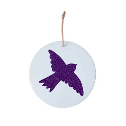 Médaillon Oiseau violet