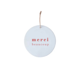 Petit médaillon Merci beaucoup - Pêche