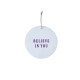 Petit médaillon Believe in you - Violet foncé