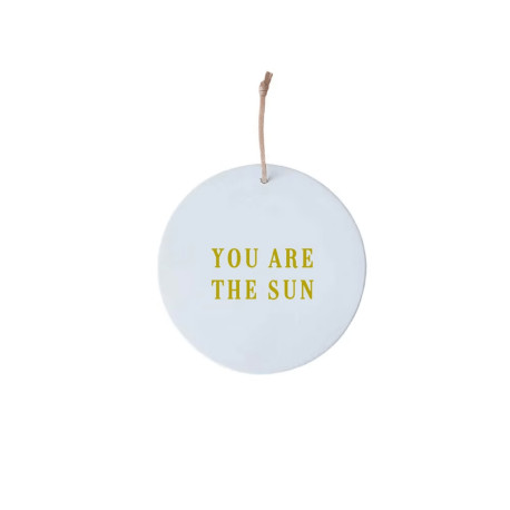 Petit médaillon You are the sun - Doré