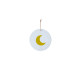 Mini médaillon Lune - Doré