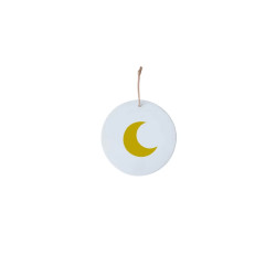 Mini médaillon Lune - Doré