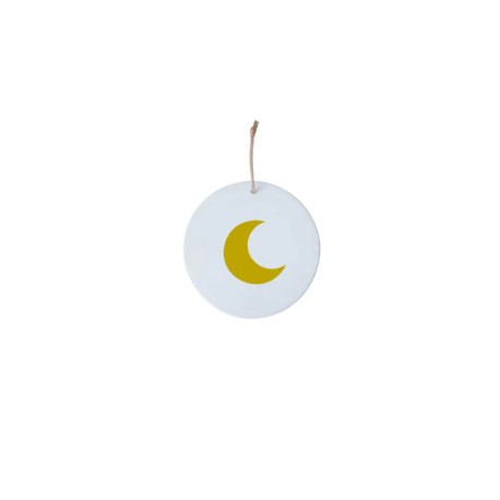 Mini médaillon Lune - Doré