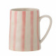 Mug Begonia - rayures roses