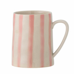 Mug Begonia - rayures roses