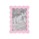 Cadre bordure ondulée - Rose