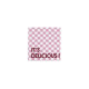 Serviette de table - Damier mauve "It's delicious"