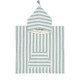 Poncho de bain Suzon - Rayé bleu cloud et blanc - 1/3 ans