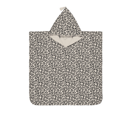 Poncho de bain Pépito - Graou greige - 1/3 ans
