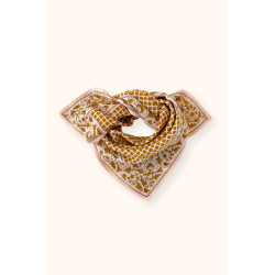 Small foulard Manika Mosaïc - Tobacco