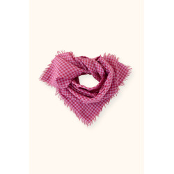 Small foulard Manika Khadi - Fuchsia