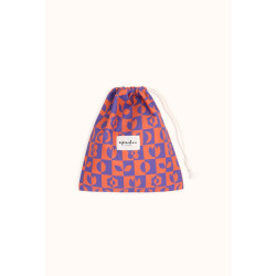 Pochon Melodia - Damier nectarine