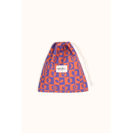Pochon Melodia - Damier nectarine