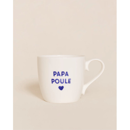Mug Papa poule - Bleu