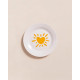 Petite assiette Coeur solaire jaune