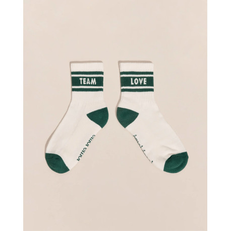Chaussettes Love team - Crème - Taille 42/46