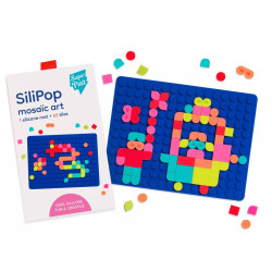 Silipop mosaïque à clipser - Bleu 