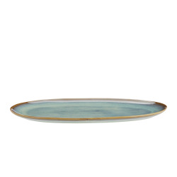 Assiette/plateau en grès - Green