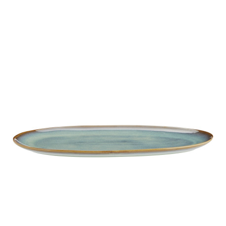 Assiette/plateau en grès - Green
