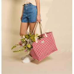 Sac cabas Claude - Vichy rose