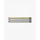 Lot de 3 crayons metallic