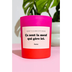 Bougie Coeur de fraise - Tu gères meuf