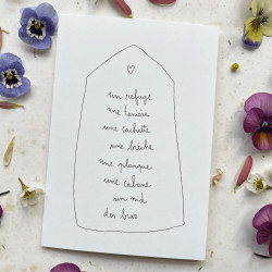 Carte et enveloppe Refuge