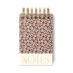 Bloc-notes à spirales - Burgundy groovy floral