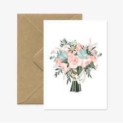 Carte Bouquet with love