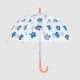 Parapluie Fleurs bleues - Grand format