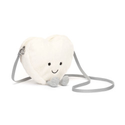 Petit sac Coeur crème