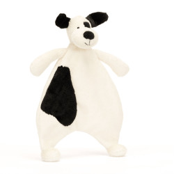 Doudou chiot noir et crème