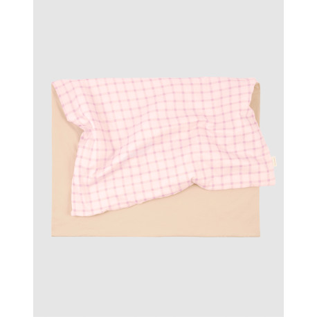 Couverture extra-douce Stories - Mauve pink squares
