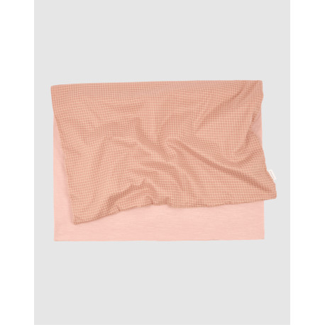 Couverture extra-douce Stories - Blush lemon grid